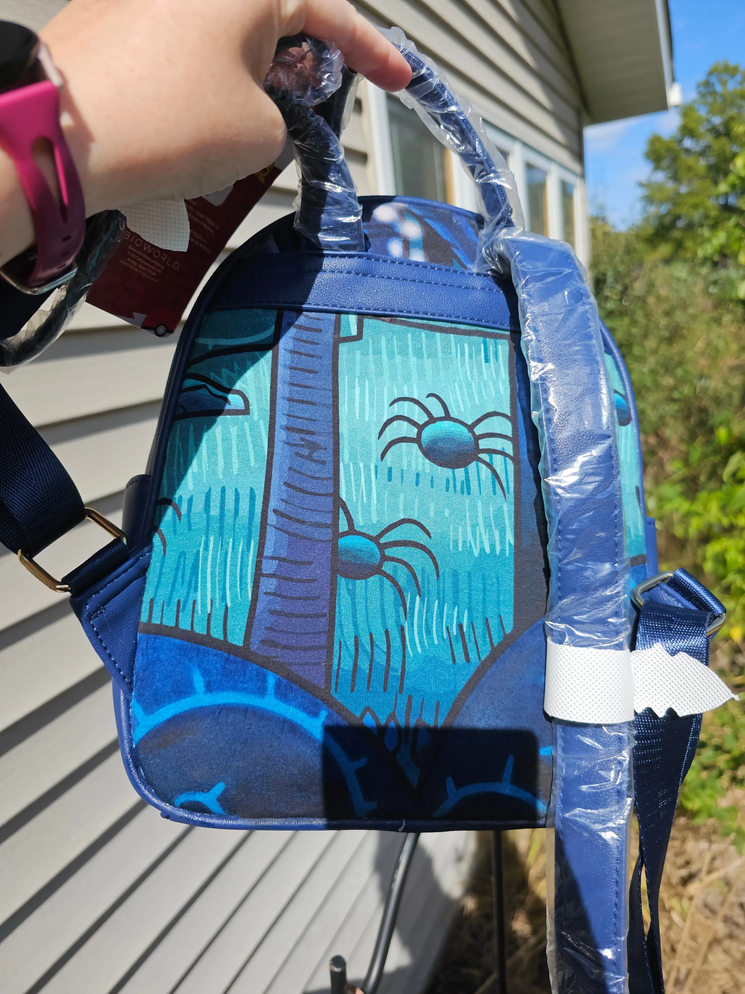 Follow the spiders custom mini backpack